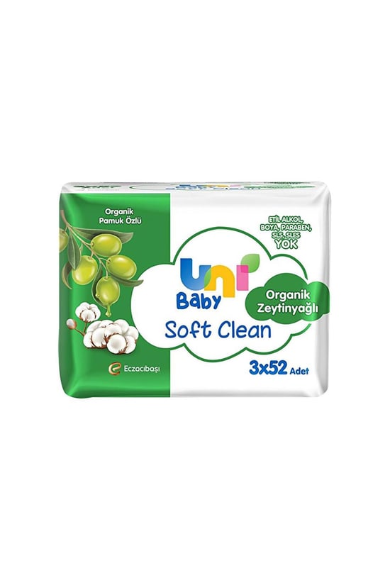 Soft Clean Islak Havlu Organik Zeytinyağlı 3 X 52'lı