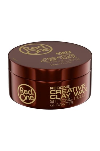 Red One Creative Clay Hair Wax Mat Görünüm Güçlü Tutuş Muhteşem Stiller 100 Ml