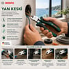 Bosch-1 600 A03 2ve ( 624 ) ( 6" & 160mm ) Yan Keski ( Lüx Ergonomik Saplı ) ( 60 ± Kesme Sertlik )