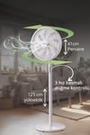 Kiwi Kfan-7627 Salınım Fonksiyonlu Ultra Sessiz Stand Vantilatör 9 Kanatlı 50W