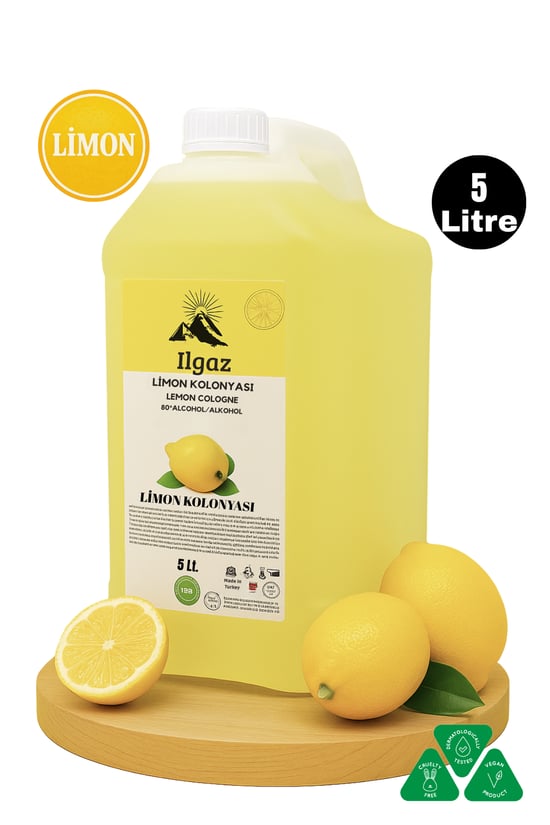 İlgaz Limon Kolonyası 80 Derece 5 Litre
