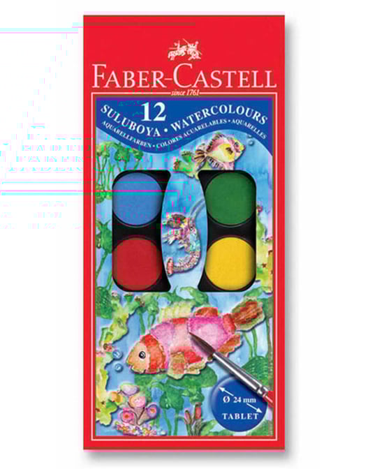 Faber-Castell 12 Renkli Sulu Boya Küçük Boy