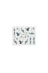 Misyul 5d Tırnak Sticker Yapışkanı Mavi Çiçekli Mıs-3512