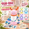 Tgb-1350 ( Geyik Modeli ) ( Pipetli ) Çocuk Matara Suluk ( Askı İpli ) ( Sticker Hediyeli )