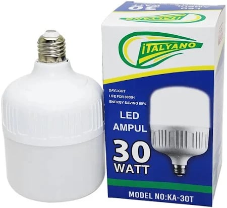 İtalyano Led Ampul 30w Beyaz İşık 5'li