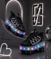 Garantili Üst Kalite Çocuk Patenli Ayakkabı Işıklı 4 Teker Kaykay Sneaker Rahat Dayanıklı Ayakkabı