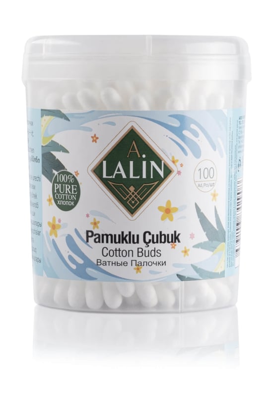 Alalin Kulak Temizleme Çubuğu Pamuklu 100'lü