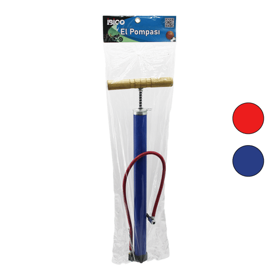 İ18-041 ( Metal Gövde ) ( Ahşap Kol ) ( İran ) El Pompası ( 55cm ) ( Top & Bisiklet & Motor ) (ayaklık Aparatlı)