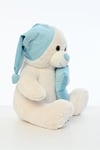 Pufu Toys Uyku Arkadaşım 60 Cm Mavi Şapkalı Peluş Ayıcık