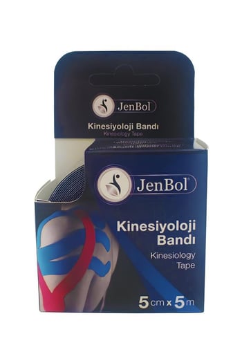 JenBol Kinesiyoloji Ağrı Bandı 5cm x 5m Siyah