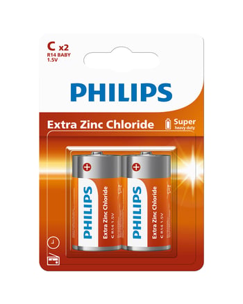 Philips Extra Zinc Chloride C Boy Orta Boy Pil R14 R14l2b/10