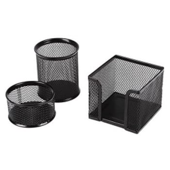 Kraf 470g Perfore Üçlü Set(kalemlik, At Aşlık, Küpblok) Gri