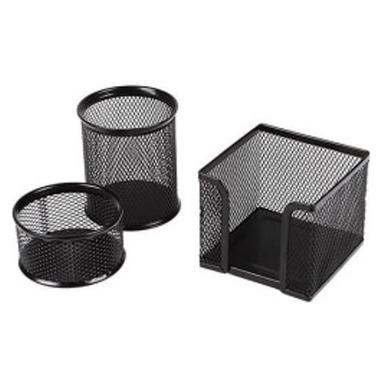 Kraf 470g Perfore Üçlü Set(kalemlik, At Aşlık, Küpblok) Gri