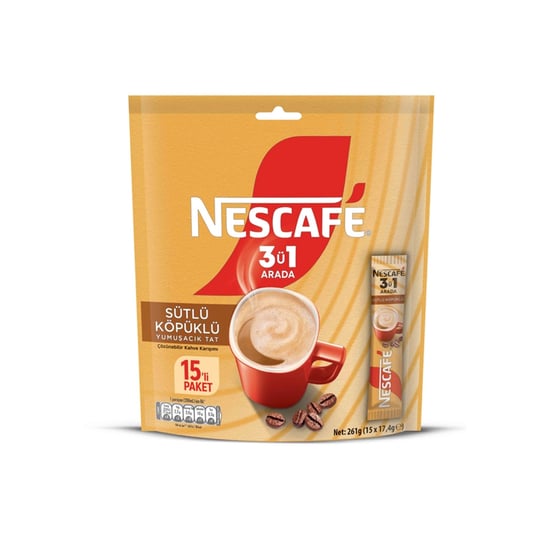 Nescafe 3ü1 Arada 15'li Sütlü Köpüklü