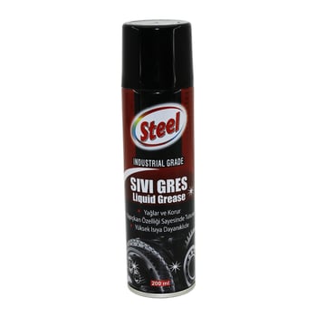 Steel St-1304 Sıvı Gres Sprey ( 200ml ) ( Yağlar & Korur & Isıya Dayanıklı )