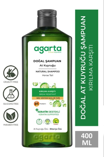 At Kuyruğu Bitkisi Özlü Keratin Içeren Dökülme Karşıtı Bakım Tuzsuz Şampuan 400 Ml