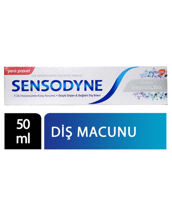 Sensodyne Diş Macunu 50 Ml Ekstra Beyazlatıcı
