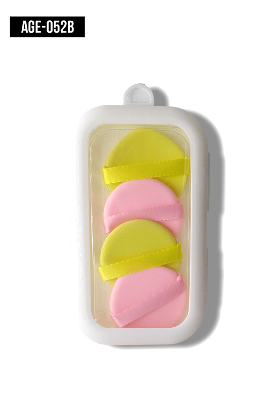 İthal Aksesuar Renkli 4'Lü Makyaj Süngeri Kutulu