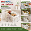 Urve Ur-3562 ( 33x12x14cm ) ( Beyaz ) ( Düzenleyici ) Plastik Çok Amaçlı Organizer
