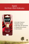 Farnia Yüksek Esanslı Askılı Araç Kokusu Edp Parfüm Kırmızı Gül 8 Ml 3 Adet Avantaj Paketi