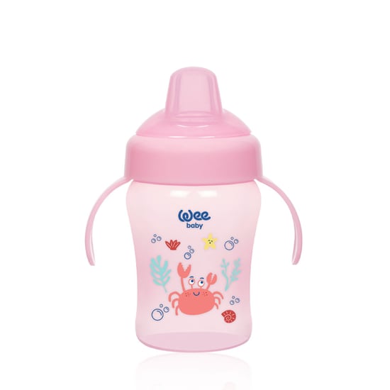 Wee Baby Colorful Akıtmaz Kulplu Antikolik Bardak 240 Ml - Pembe