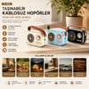 Platoon Pl-4641 (wireless) Hoparlör & Speaker (ışıklı) (usb Şarjlı) (renkli Kasa & Bronz Çerçeve)(usb & Dc 5v & Tf)