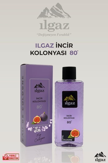 İlgaz İncir Kolonyası 400 Ml | 80 Derece, Meyvemsi & Zarif Koku Elegance Series