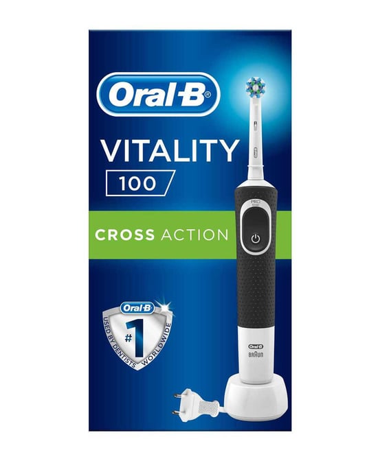 Oral-B  Vitality 100 Cross Action Siyah Şarjlı Diş Fırçası