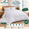 Elyaf Sepeti 5’li Toptan Çift Kişilik Silikon Yorgan 195x215 Cm – Beyaz