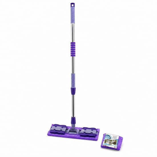 İ21-018 Mandallı Yüzey Temizlik Palet Mop (m.fiber Paspas & Yedekli) (duvar Silme Mop) (metal Uzayan Sap=70-107cm& 360°)