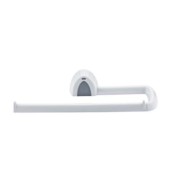 Qlux L-00108 Kağıt Havlu Asacak ( Beyaz Plastik ) ( Yapışkanlı & Duvara Monte )