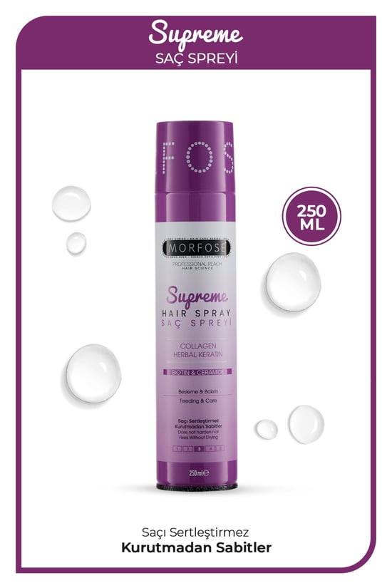 Supreme Saç Spreyi 250 Ml - Kolajen, Bitkisel Keratin, Seramid