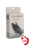Master Glove Pudrasız Nitril Muayene Eldiveni Siyah 10'lu