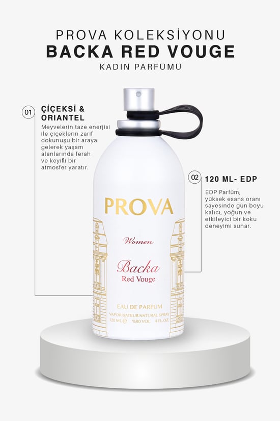 Prova Backa Red Vouge Edp Çiçeksi Kadın Parfüm 120 Ml