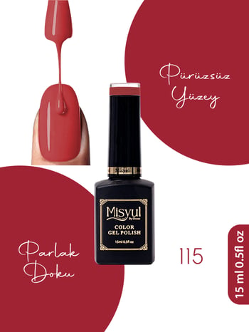 Misyul Uv Led Kalıcı Oje Nail Art 15 Ml 115