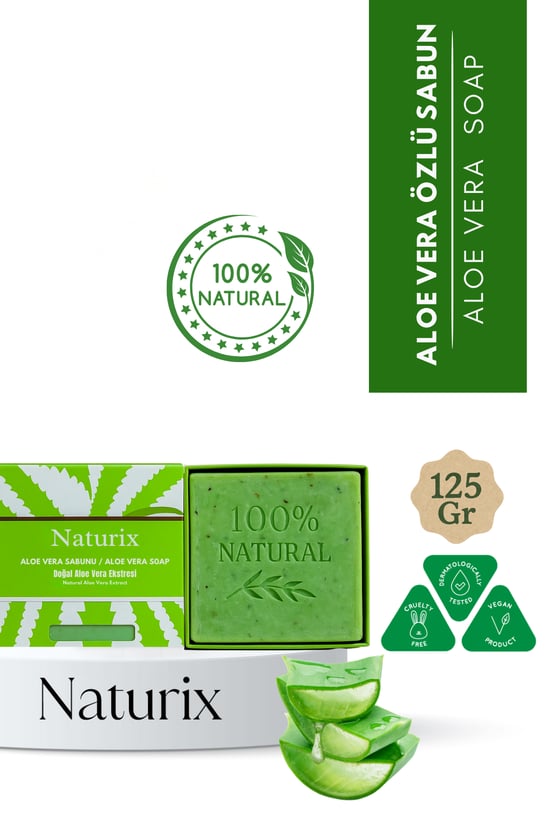 Naturix Aloe Vera Özlü Sabun 125 Gr