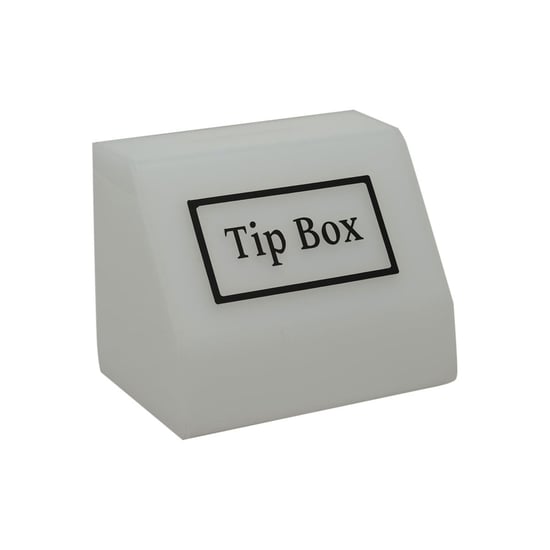Tipbox - Bahşiş Kutusu Buz Beyaz - 15x10xh12cm