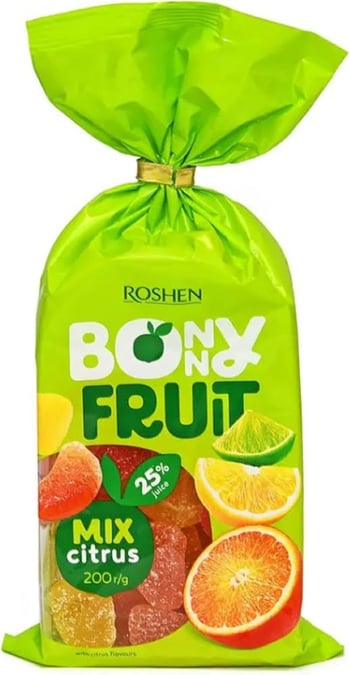 Roshen Bonny Fruit Mix Citrus 200 Gr