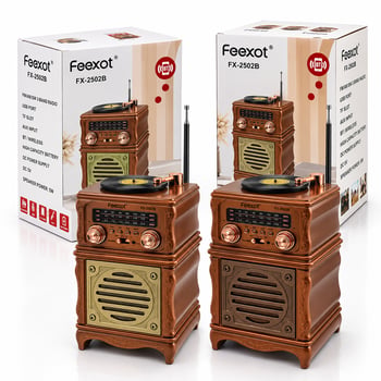 Feexot Fx-2502b Pl-4724 ( İbreli ) Radyo & Retro ( Am & Fm & Sw )( Usb & Type-c Sarjlı )( Bt & Tf & Usb &aux ) Speaker