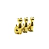 İ12-105 ( Kedi & Orta ) ( Gold & Seramik ) Biblo & Dekoratif Süs Eşyası