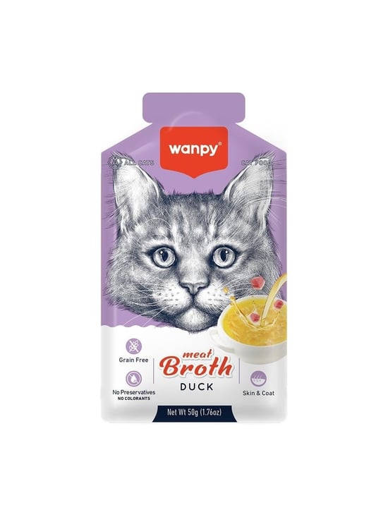 Wanpy Kediler İçin Ördek Etli Kedi Çorbası 12 x 50 G