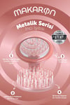 ProCo Beauty Makaron Saç Fırçası Metalik Serisi - İnci Işıltısı - Gül Kurusu, İnci Beyazı, Pembe Altın