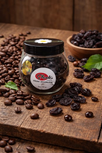 Bitter Çikolatalı Üzümlü Draje