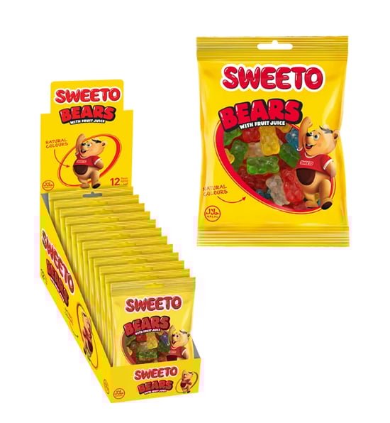 Sweeto Gummy Ayıcık 80 Gr Jelibon (gulutensiz)