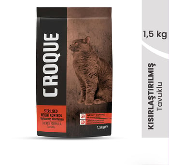 Croque Tavuklu 1.5 Kg Kısırlaştırılmış Yetişkin Kedi Maması