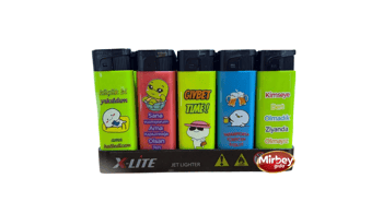 X-lite Baskılı Resimli Figürlü Çakmak *50 Pcs