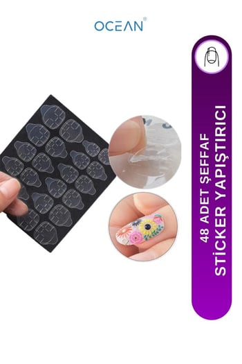 Ocean Sticker Tırnak Yapışkanı 48'li Asu-189d