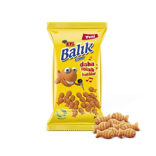 Eti Balık Kraker Mısırlı Mını 70gr