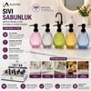 Alvetro Alv-03 ( Şeffaf Renkli Cam ) Sıvı Sabunluk ( 360ml ) ( Altıgen & Çizgili Desen )