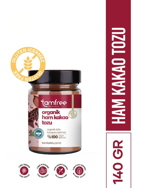Tam Tarım Tam Free Organik Ham Kakao	140 GR
